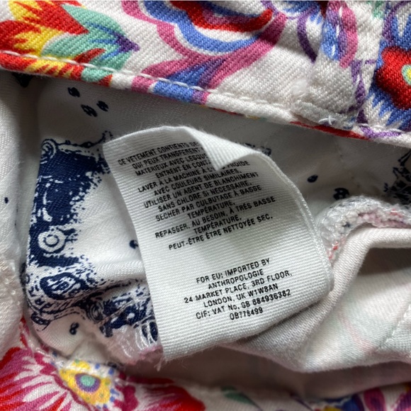 Anthropologie Pilcro and the Letterpress Floral Print Mid Rise Skinny Jeans - Picture 9 of 10